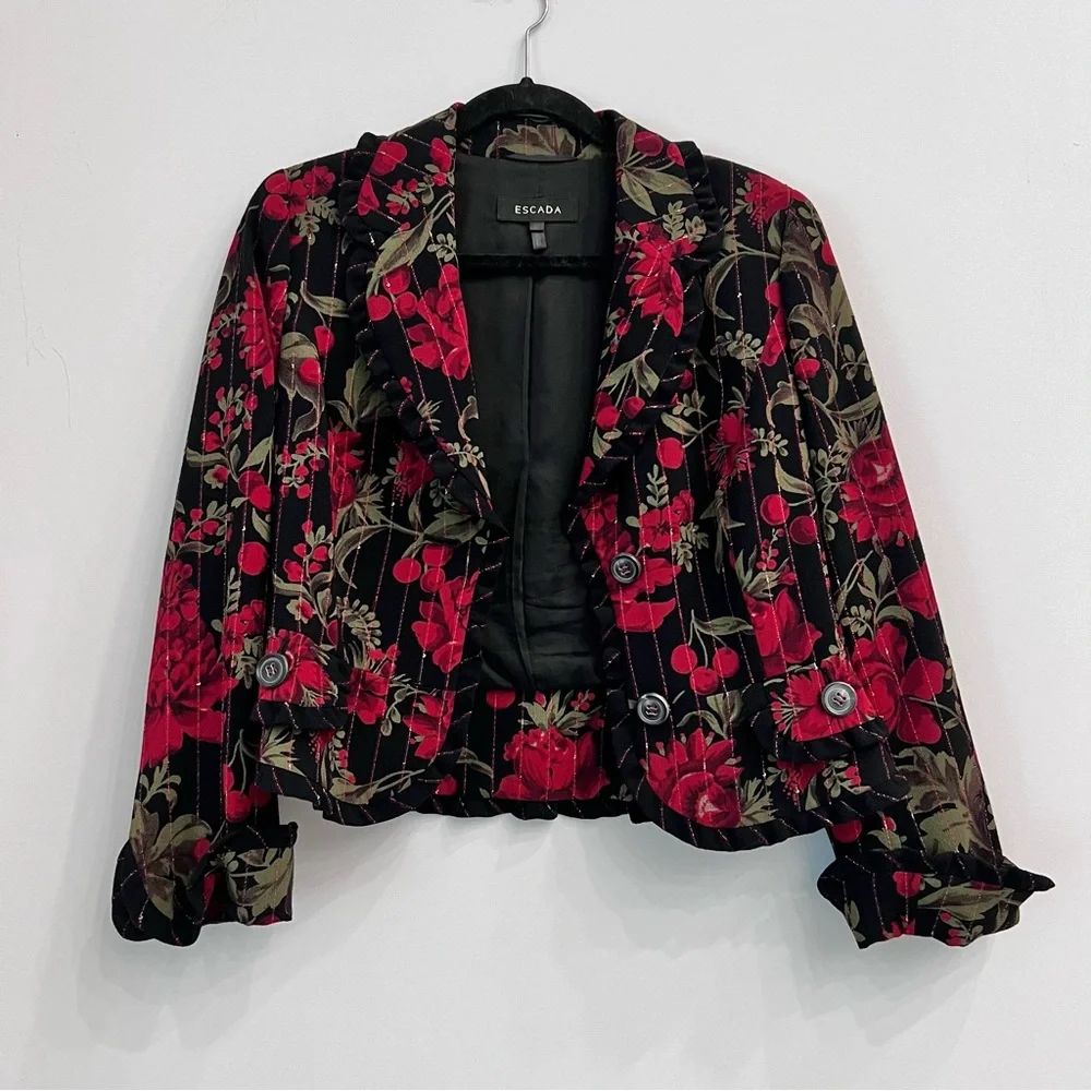 ESCADA flower/cherry jacket - Picture 4 of 8